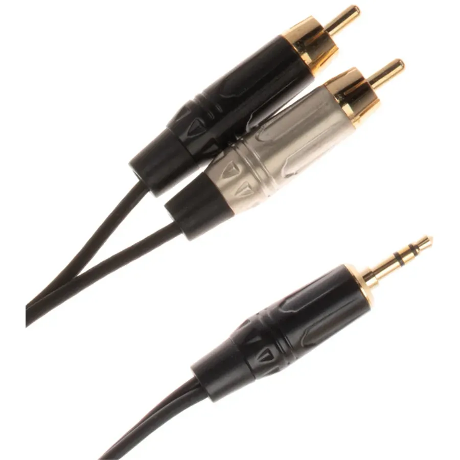 Quik Lok - JUST J352RCA-2 Cable Jack Stereo 3.5 (mini) to 2 x RCA Male 2m — view 2