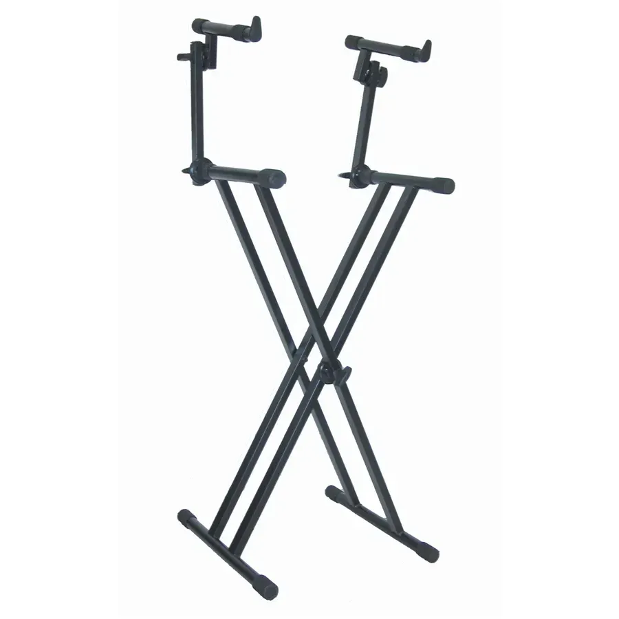 QuikLok T-22 Double Tier Double Braced Keyboard Stand