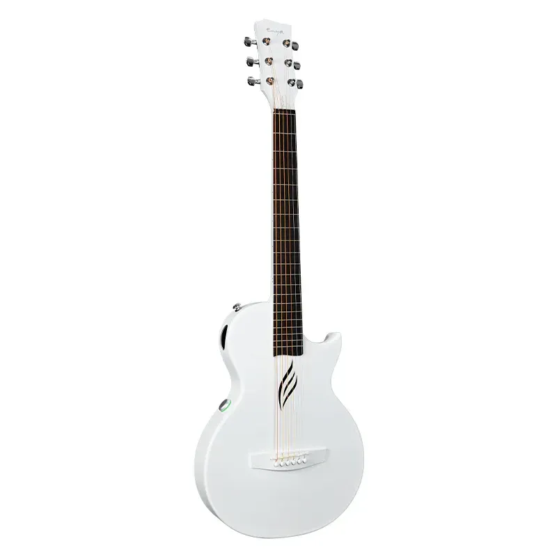 Enya Nova Go SP1 Carbon Fibre Electro-Acoustic Guitar - White — view 2