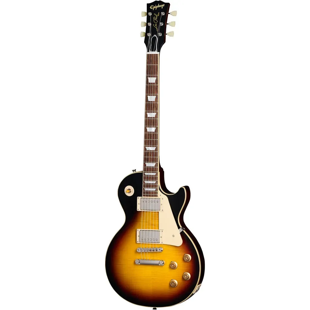 Epiphone 1959 Les Paul Standard Electric Guitar - Tobacco Burst VOS — view 2