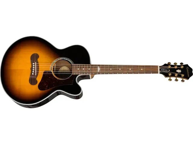 Epiphone J-200 EC Studio Parlor Acoustic-Electric Guitar - VS — view 4
