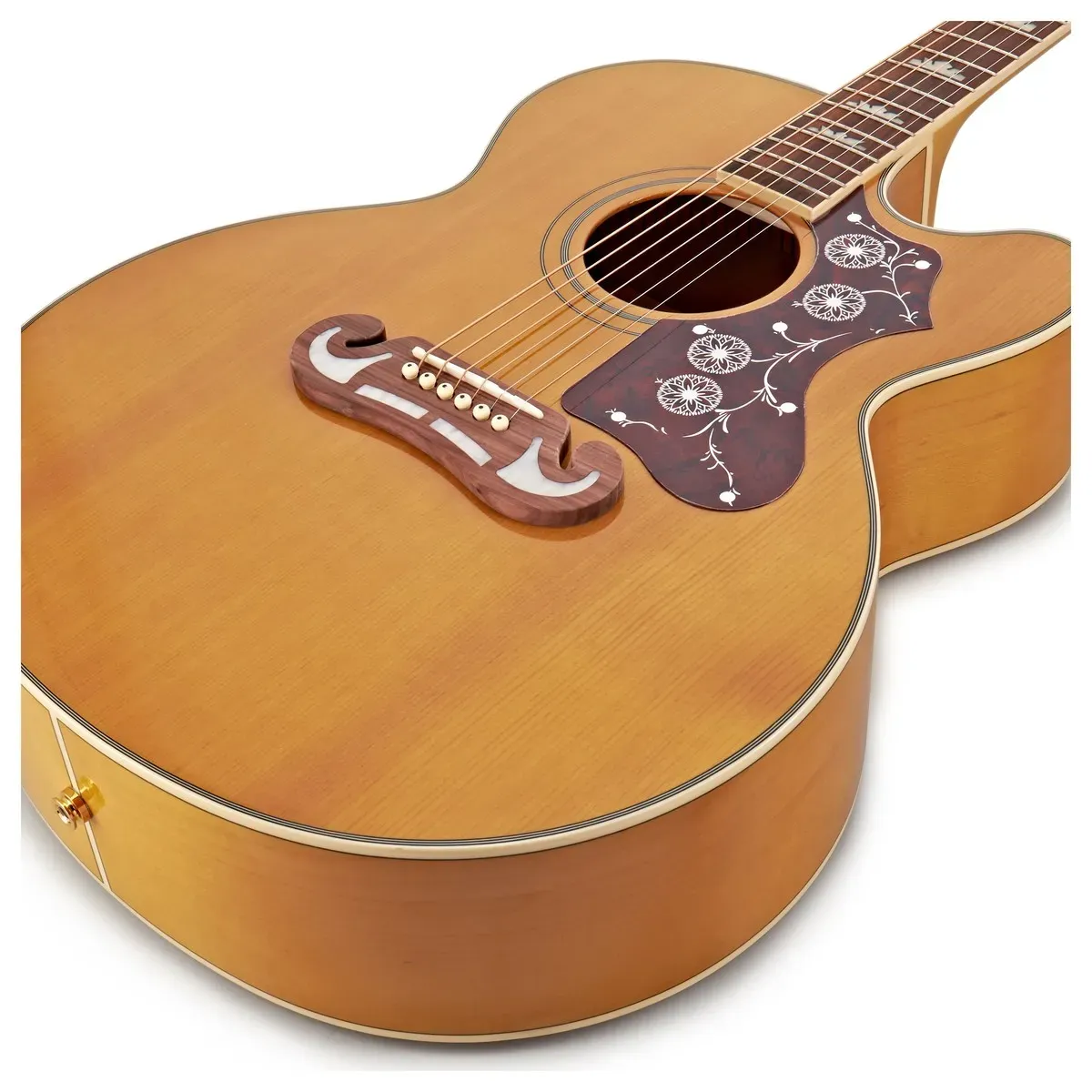 Epiphone EJ-200EC Studio Acoustic Guitar - Vintage Natural — view 3