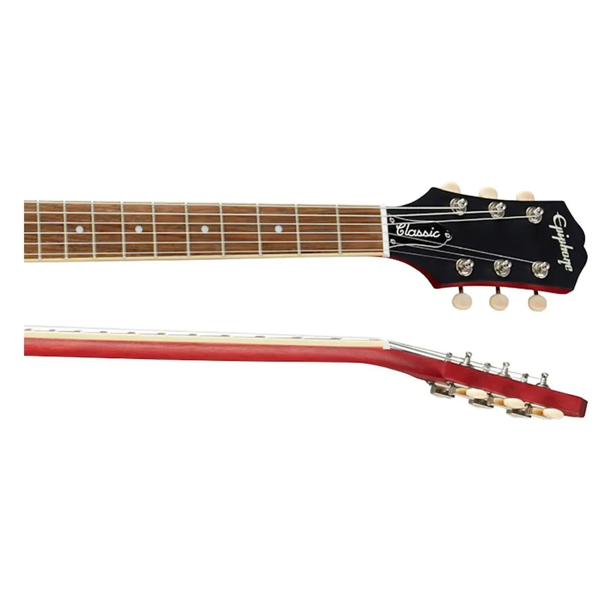 Epiphone SG Classic Worn P-90s Electric Guitar - Worn Cherry — view 4