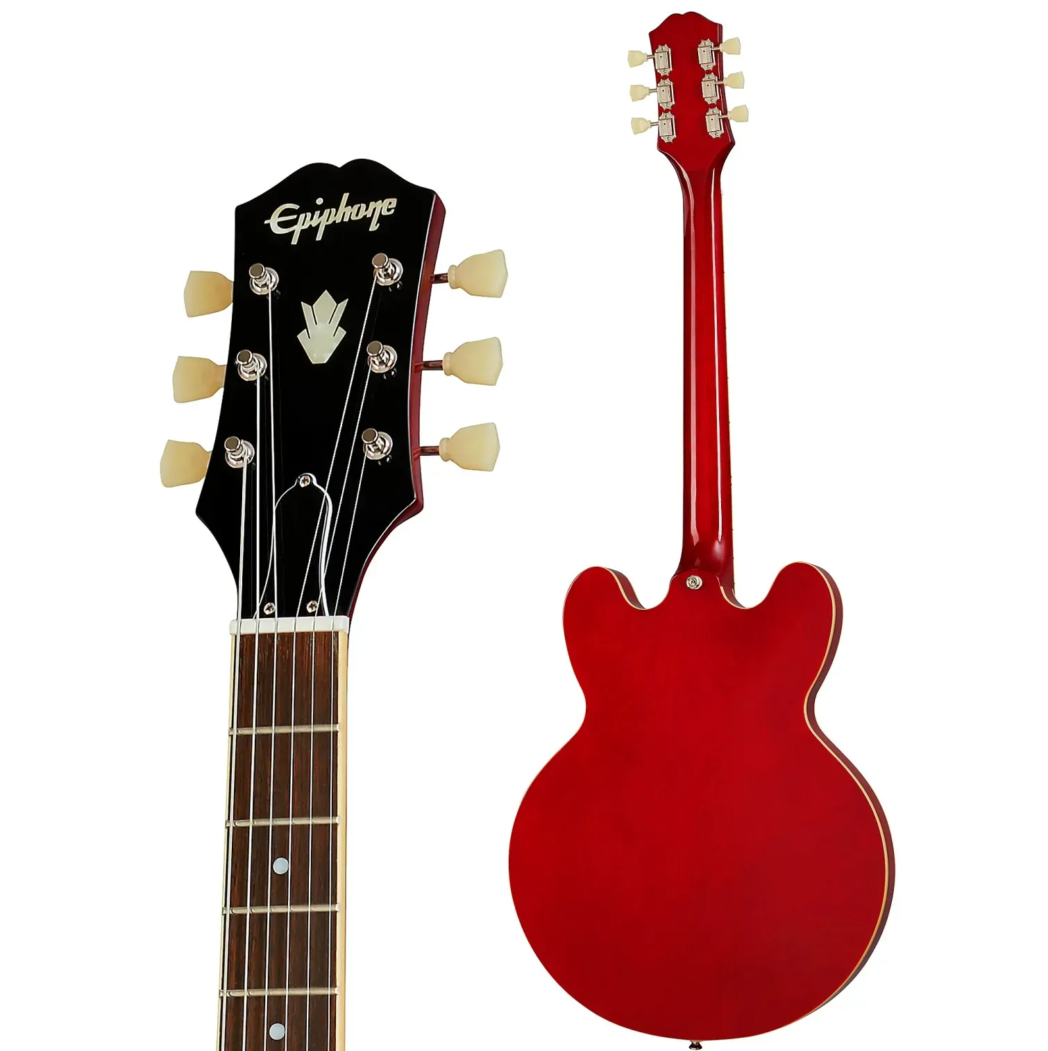 Epiphone ES-335 Semi-hollowbody Electric Guitar - Cherry — view 2