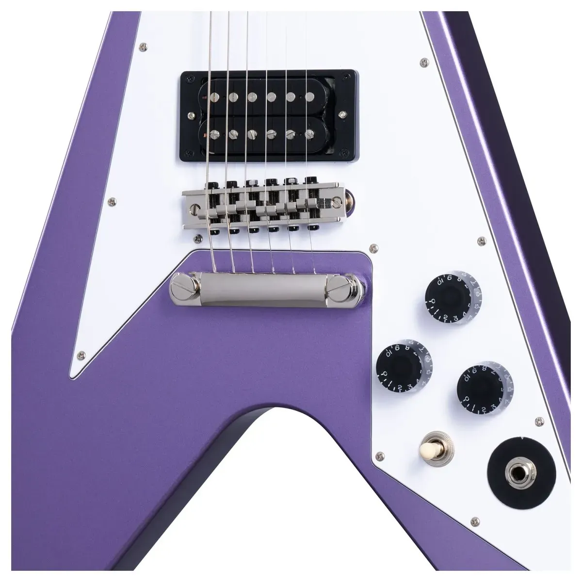 Epiphone Kirk Hammett 1979 Flying V Electric Guitar - Purple Metallic — view 5