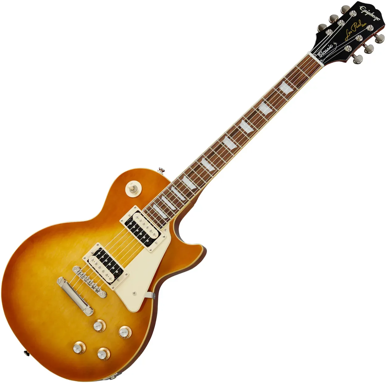 Epiphone Les Paul Classic Electric Guitar-Honey Burst — view 3