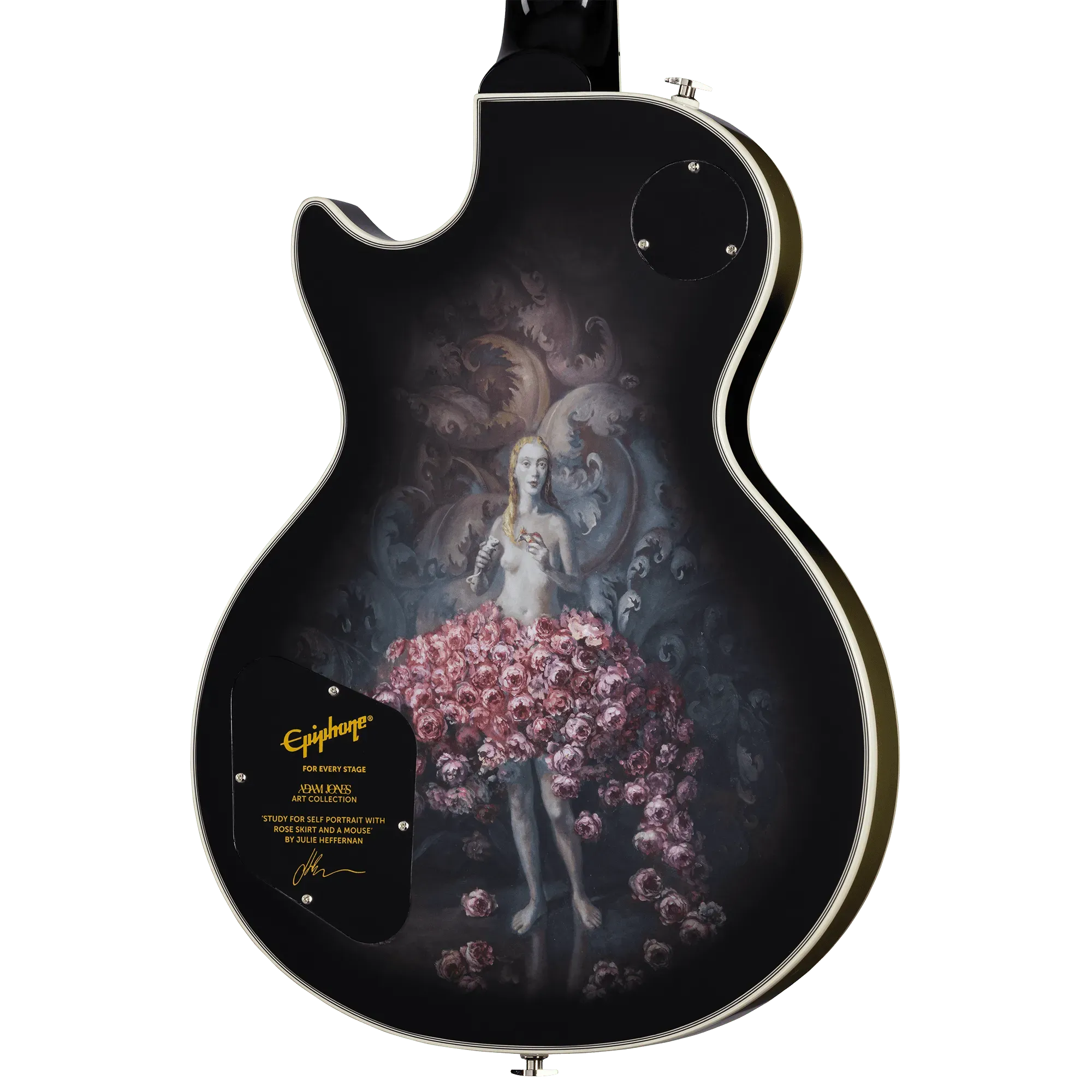 Epiphone Adam Jones Les Paul Custom Art Collection Les Paul - Julie Heffernan’s “Study For Self-Portrait with Rose Skirt and a Mouse”
