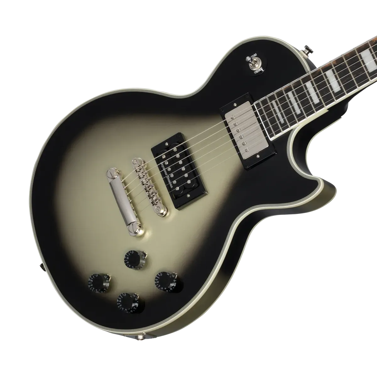 Epiphone Adam Jones Les Paul Custom Art - Ernst Fuchs Anti-Laokoon 1965 Electric Guitar in Silverburst — view 5