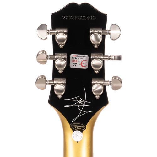 Epiphone Jared James Nichols Gold Glory Les Paul Custom – Double Gold Aged Gloss with Bag — view 6