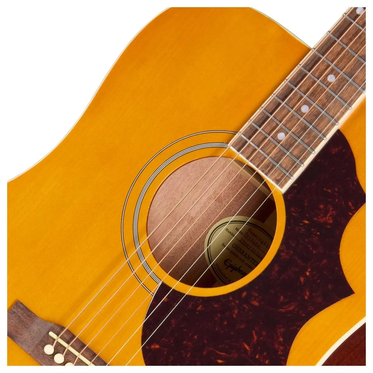 Epiphone Hummingbird Tribute Acoustic Guitar – Antique Natural — view 3