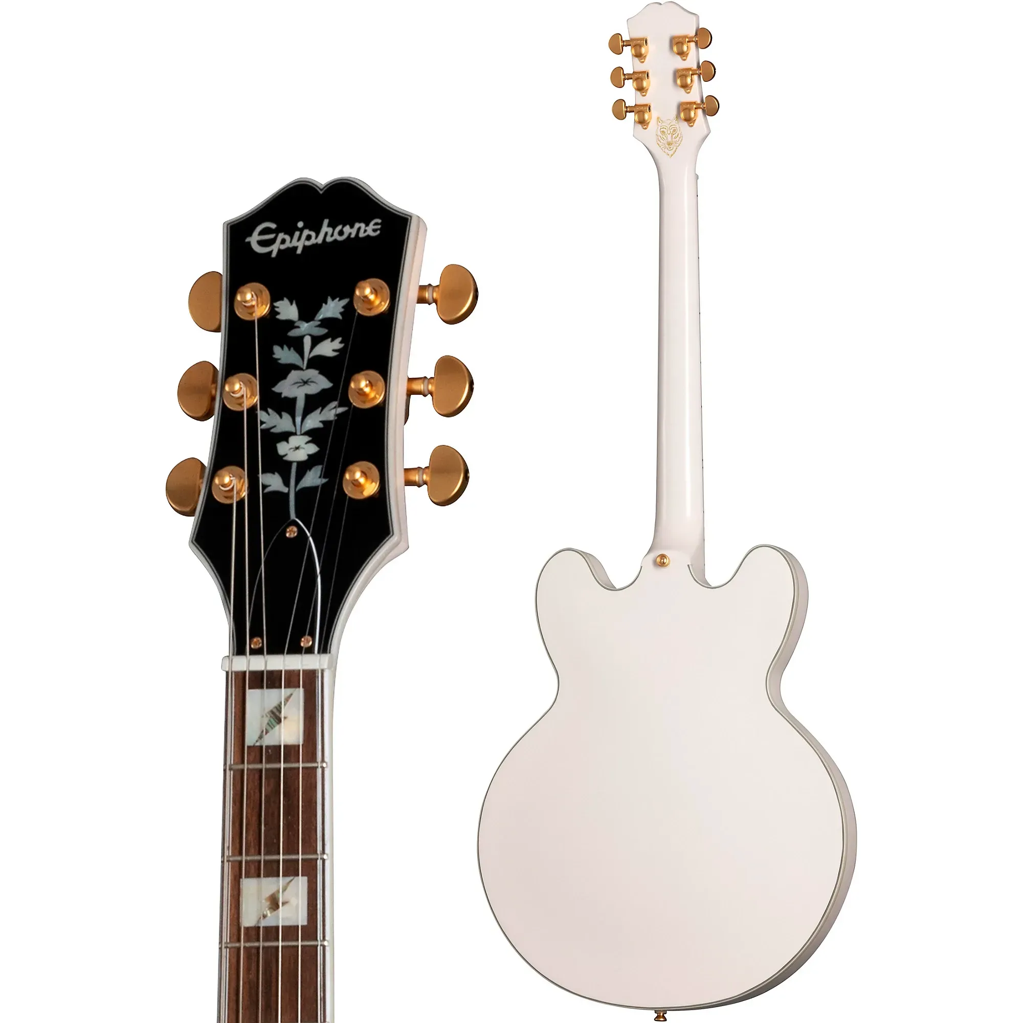 Epiphone Emily Wolfe - White Wolfe - Sheraton Semi-Hollow Guitar — view 4