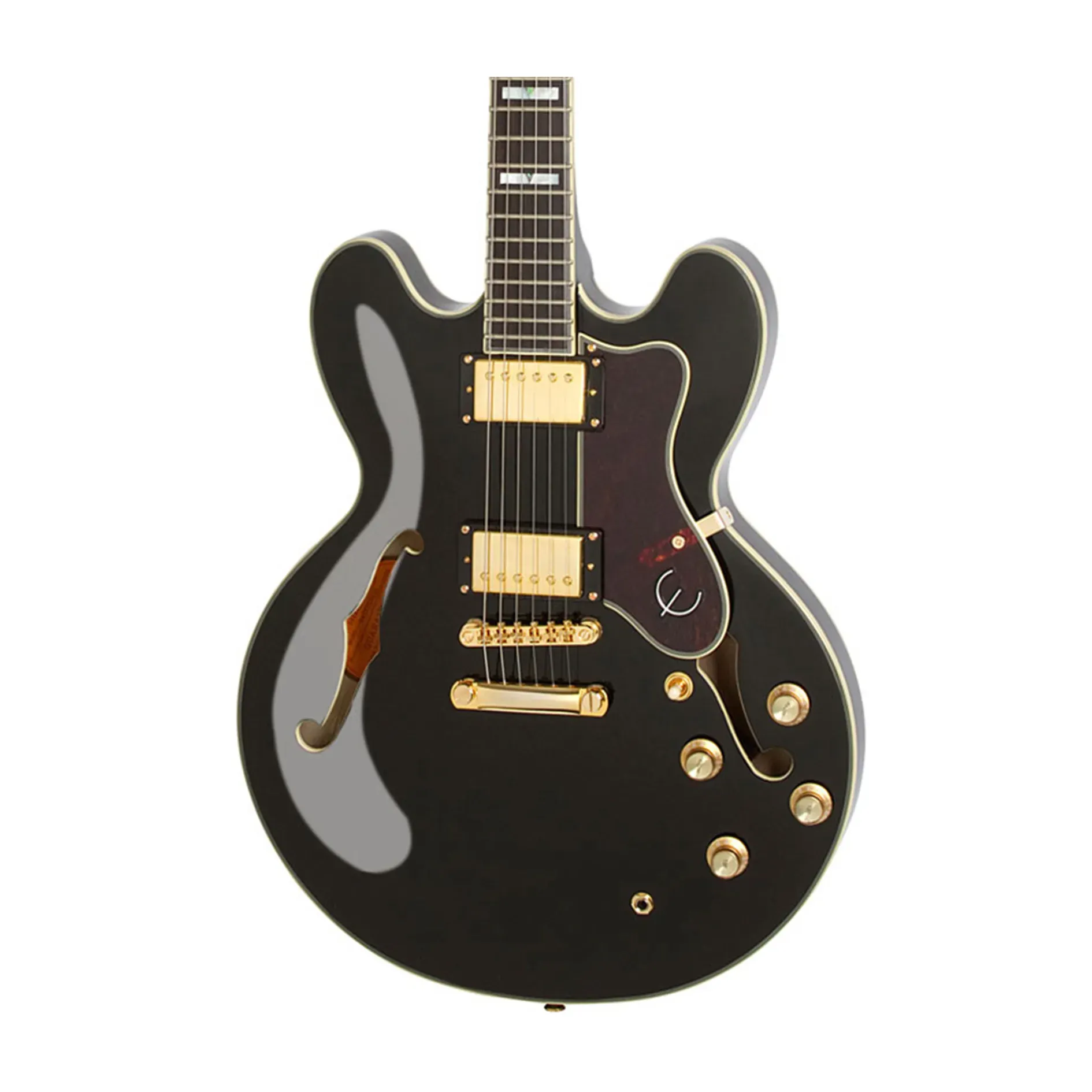 Epiphone Sheraton-II Pro Semi-hollowbody Electric Archtop Guitar Ebony — view 1