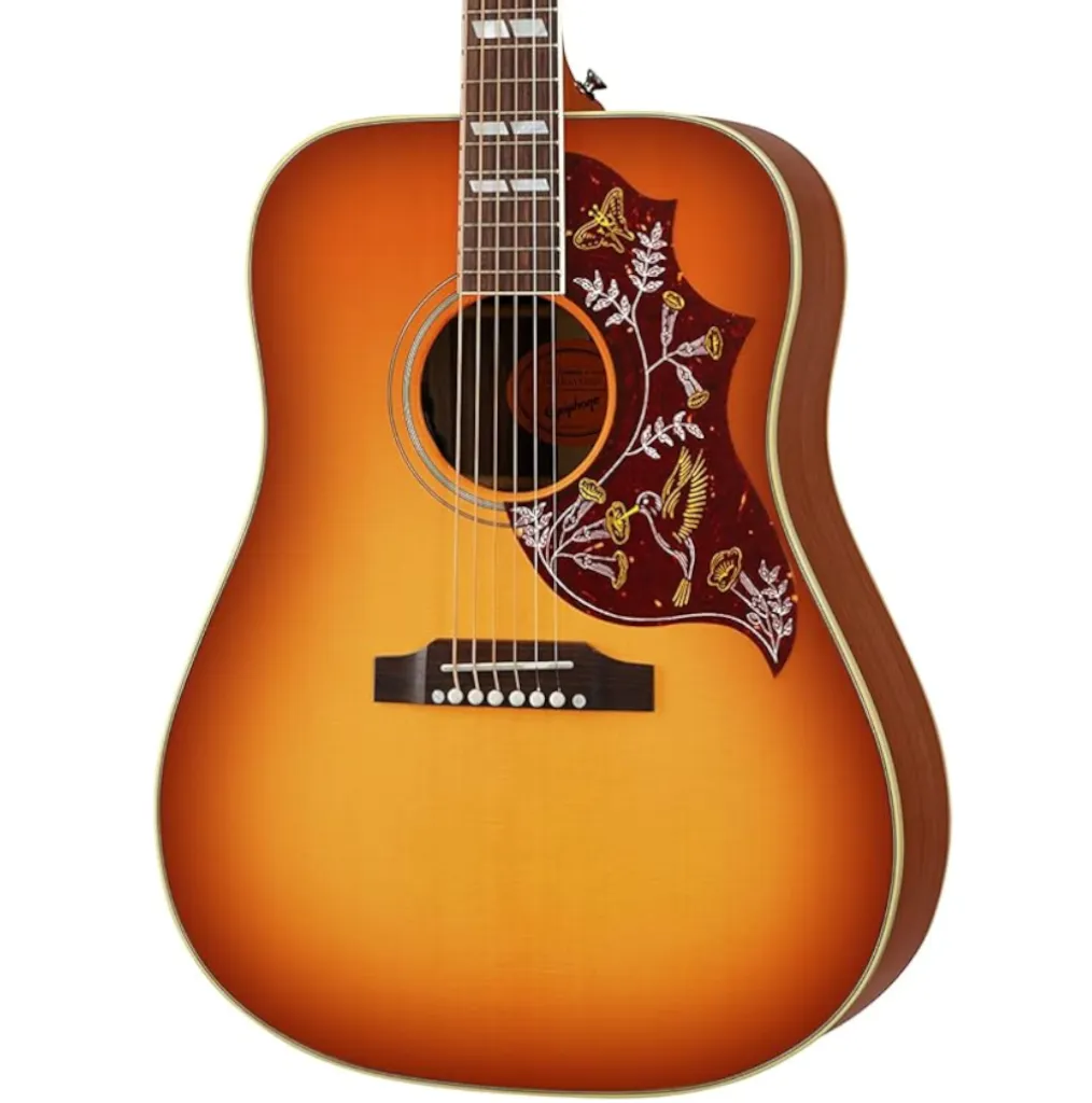 Epiphone Masterbilt Hummingbird Electro Acoustic Guitar – Aged Cherry Sunburst Gloss