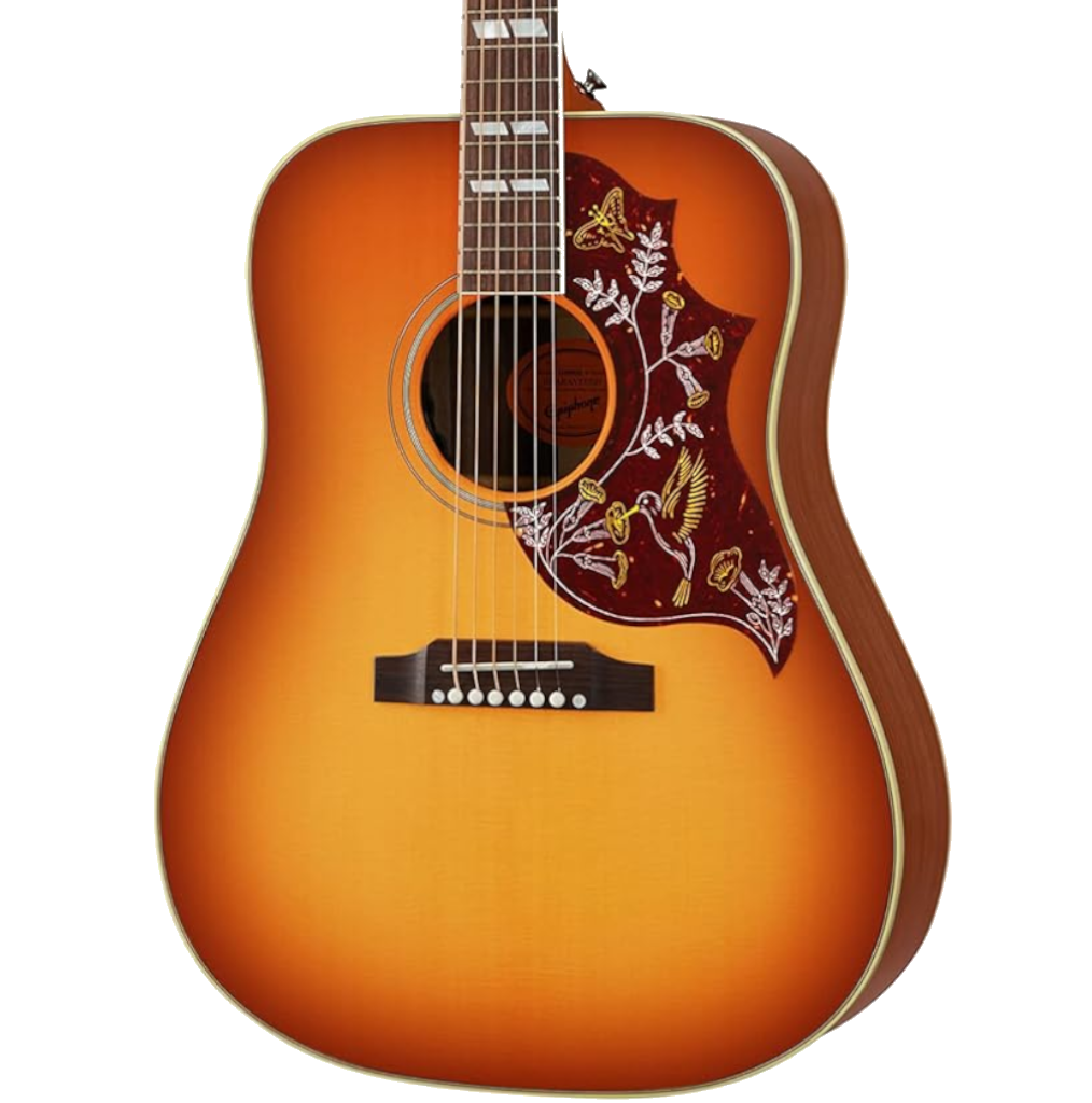 Epiphone Masterbilt Hummingbird Electro Acoustic Guitar – Aged Cherry Sunburst Gloss