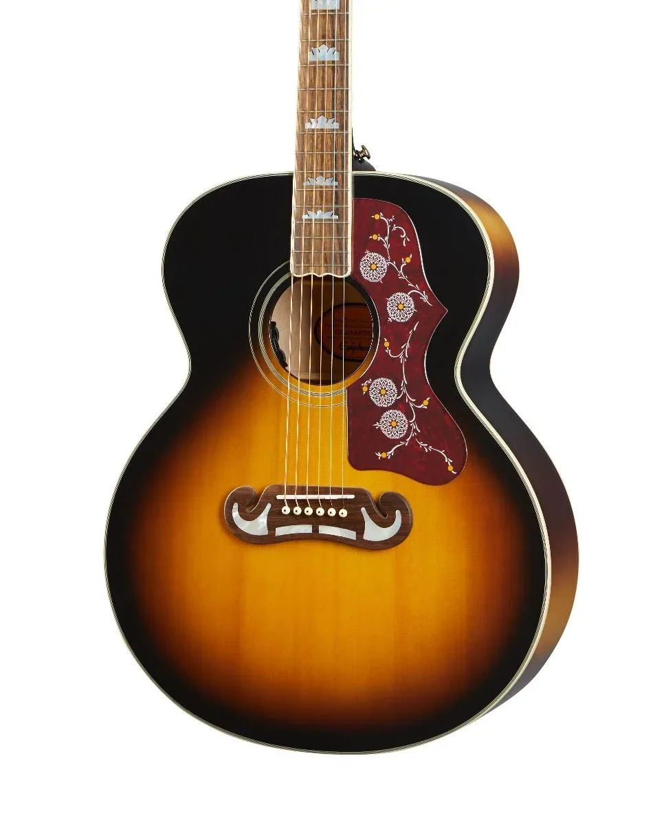 Epiphone J-200 Acoustic Guitar - Aged Vintage Sunburst Gloss