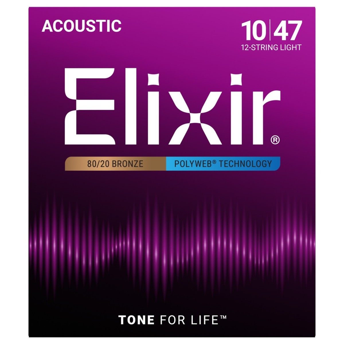 Elixir Polyweb 12-String Acoustic Guitar Strings -10-47