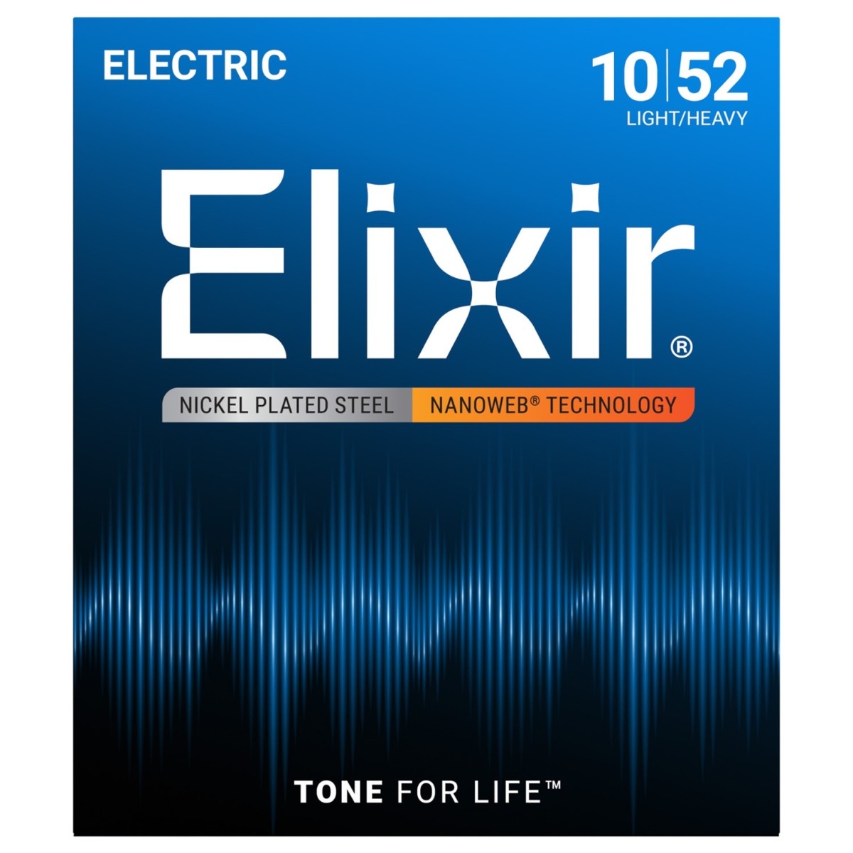 Elixir Nanoweb Light Heavy Electric Strings – 10-52 — view 1