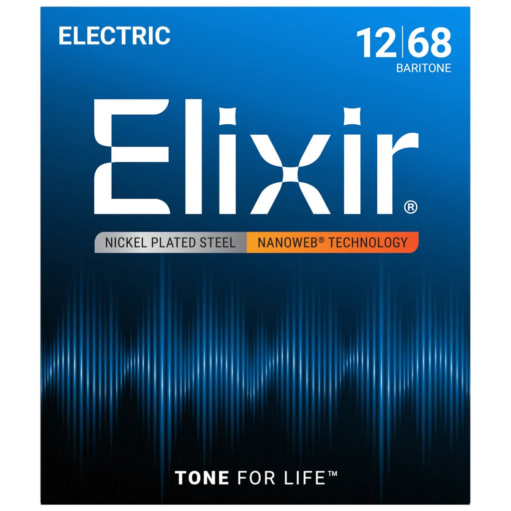 Elixir Nanoweb Baritone Electric Guitar Strings – (12-68)
