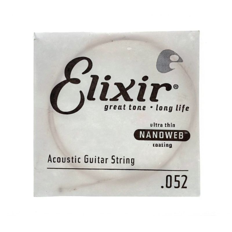Elixir Elec Nanoweb 052 Single Acoustic String — view 1