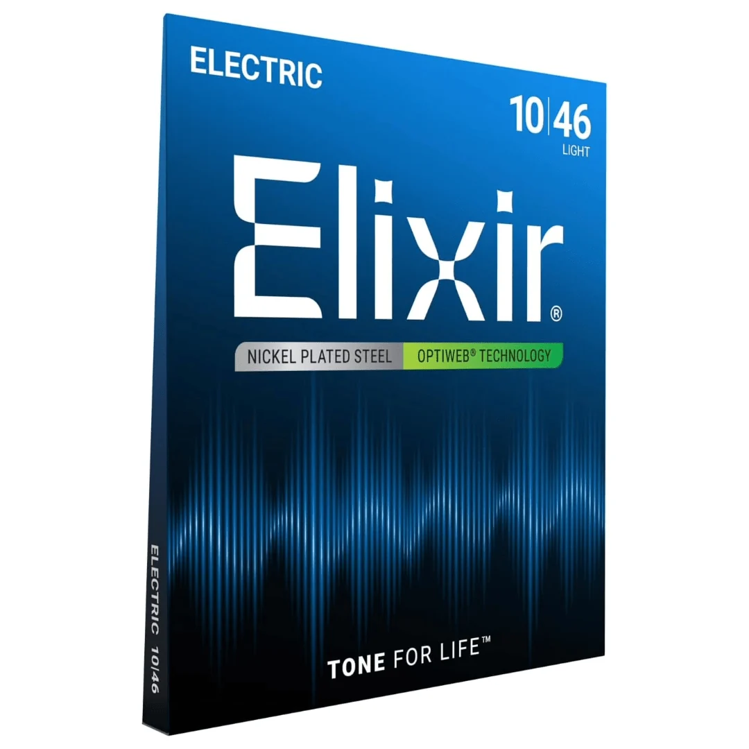 Elixir Strings 19052 Optiweb Electric Guitar Strings – .010-.046 Light — view 1