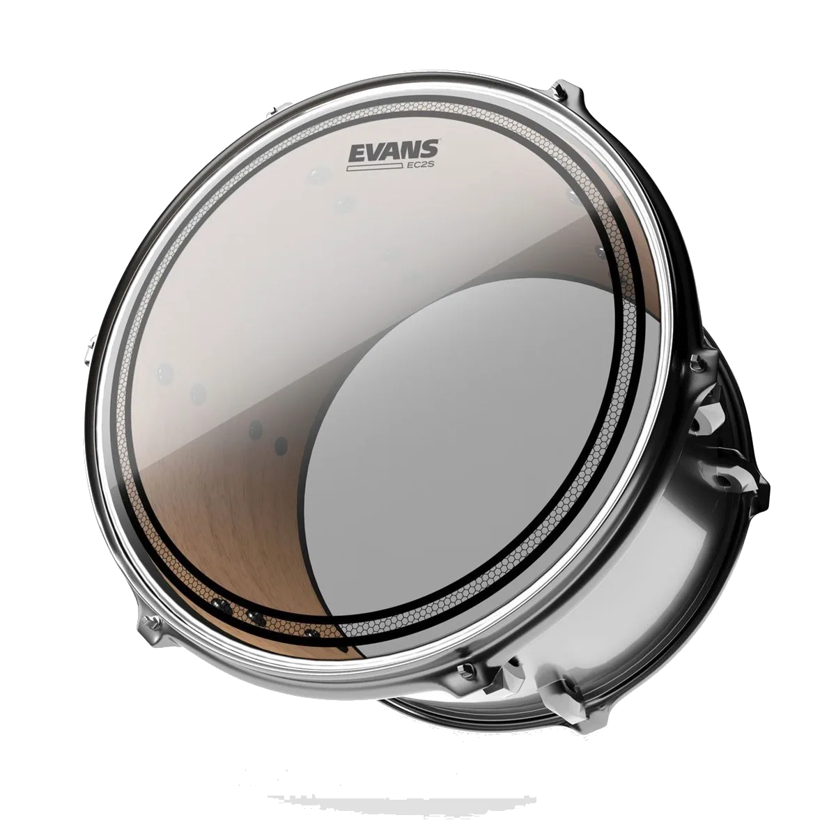 Evans EC2S Clear Drumhead TT13EC2S – 13 inch — view 2