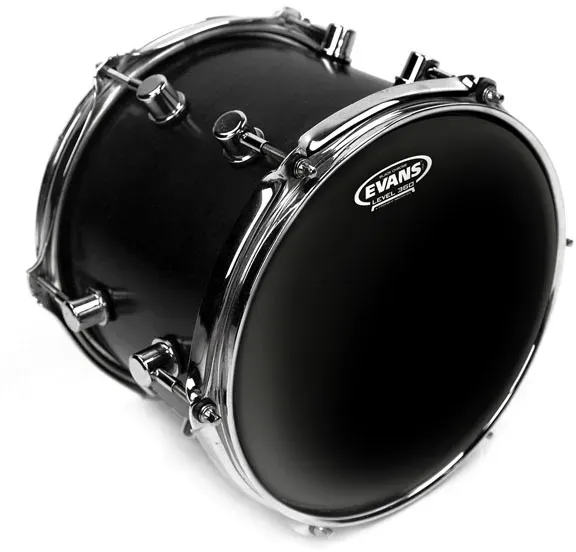 Evans 14 Black Chrome Tom Batter Drum Head — view 2