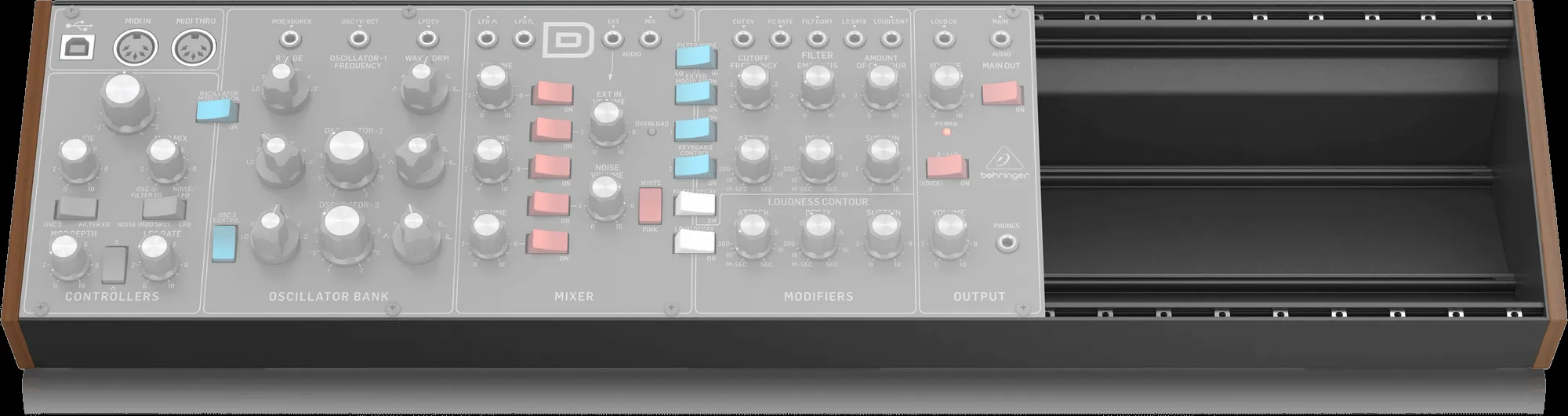Behringer EURORACK 104 Compact and Sturdy 104 HP Eurorack Skiff Case — view 2