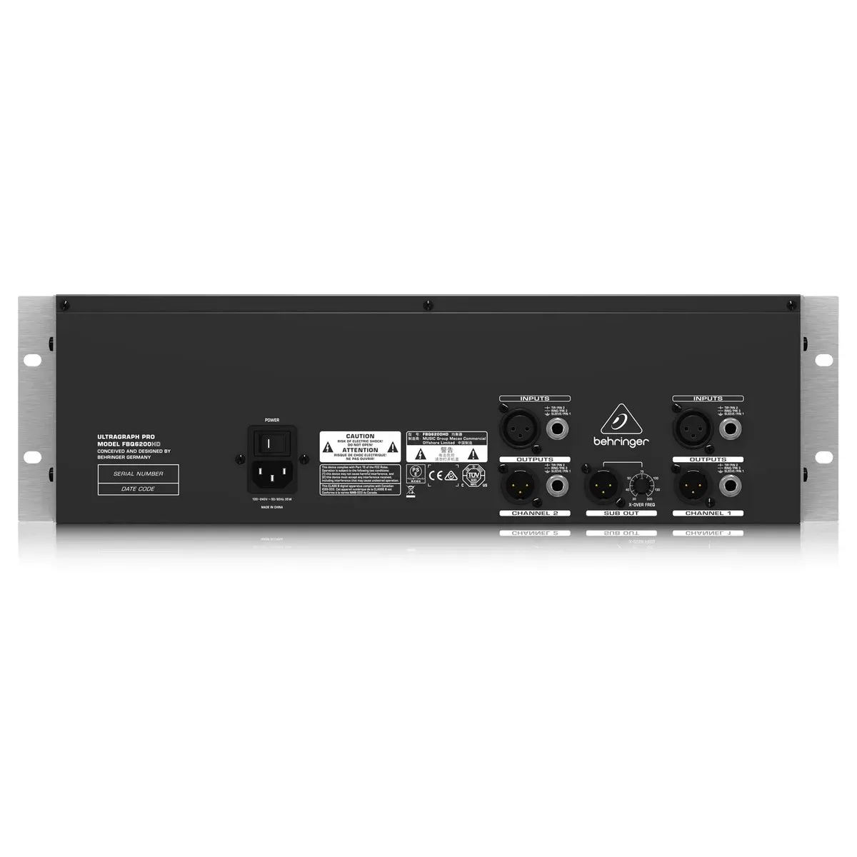 Behringer FBQ6200HD 31-Band Stereo Graphic EQ — view 3