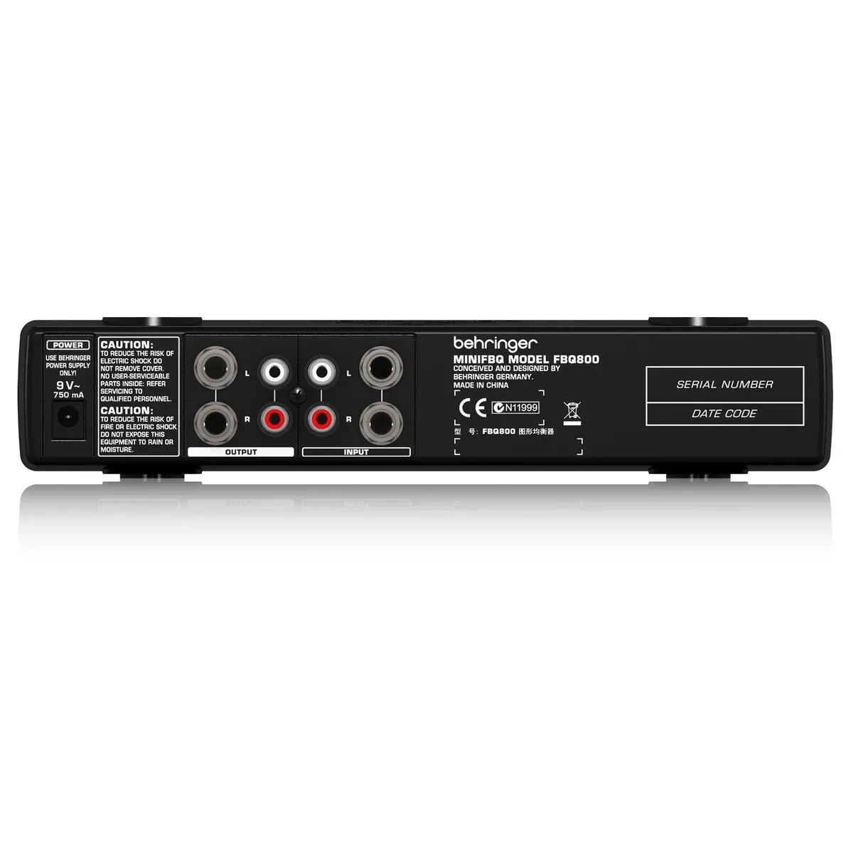 Behringer FBQ800 MINIFBQ Graphic EQ — view 3