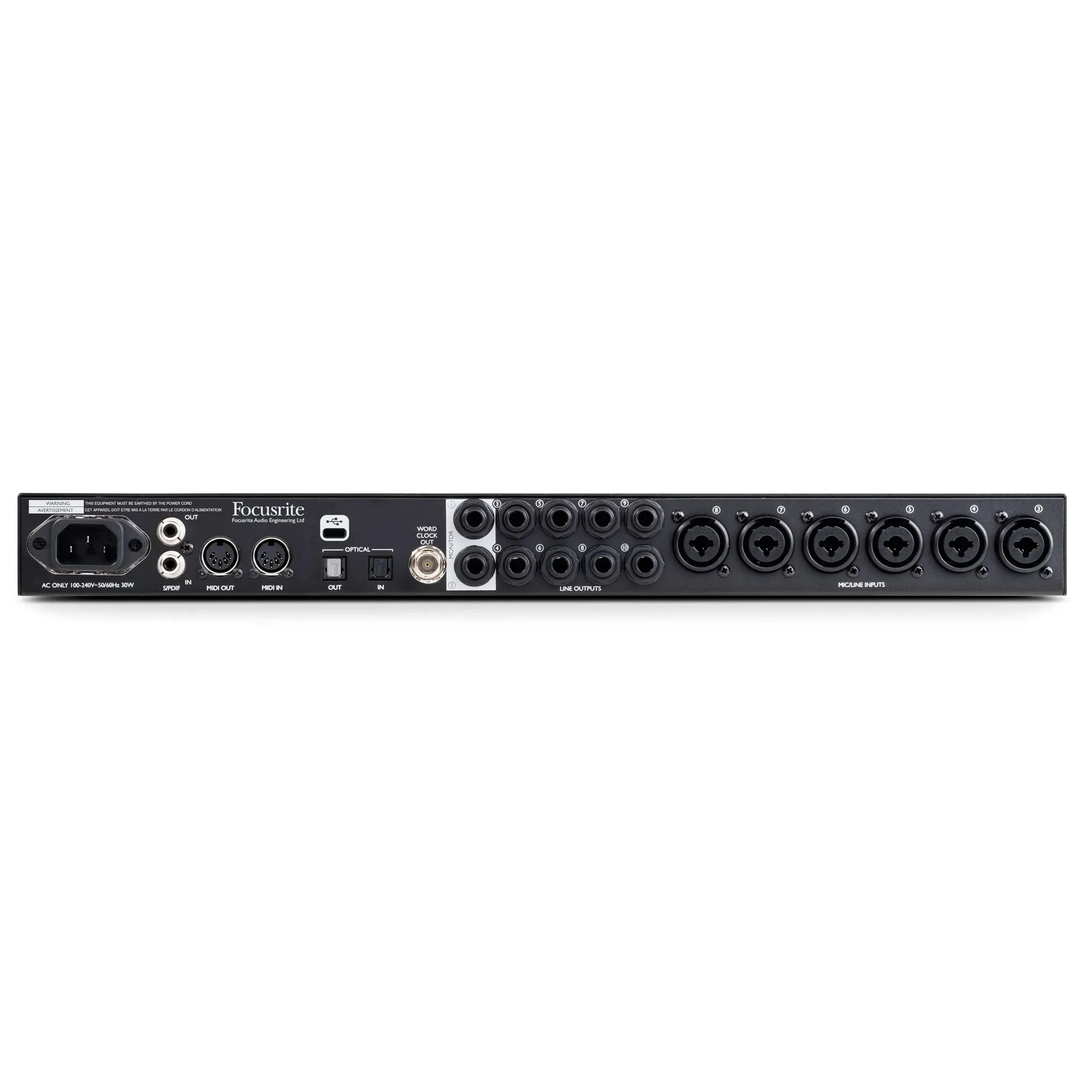 Focusrite Clarett+ 8Pre USB-C Audio Interface — view 3