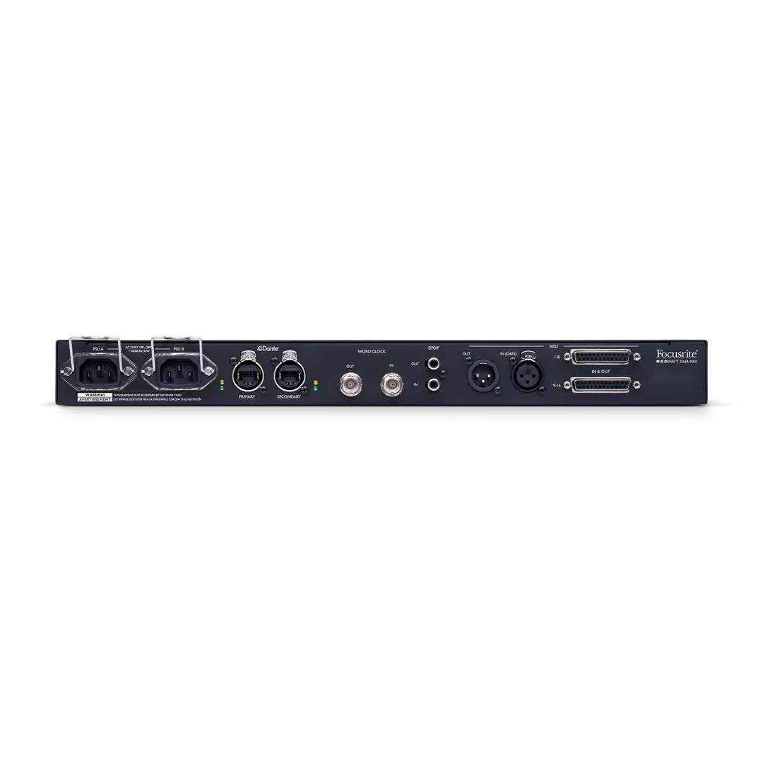 Focusrite RedNet D16R MkII 16x16 Dante Digital Audio Interface — view 2