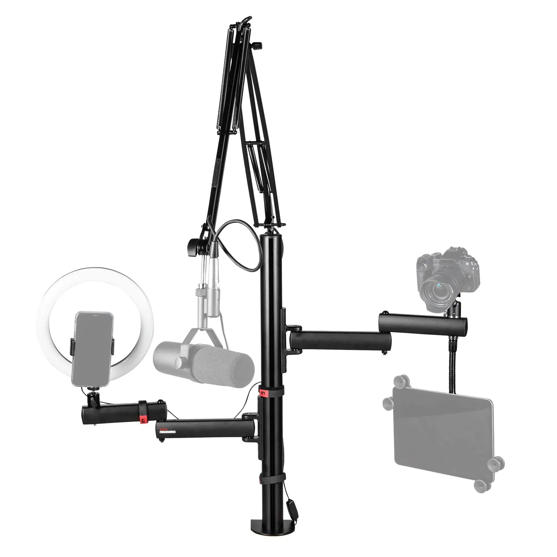 Gator Frameworks ID Series Creator Tree Modular Content Creation Stand with Attachments — view 2