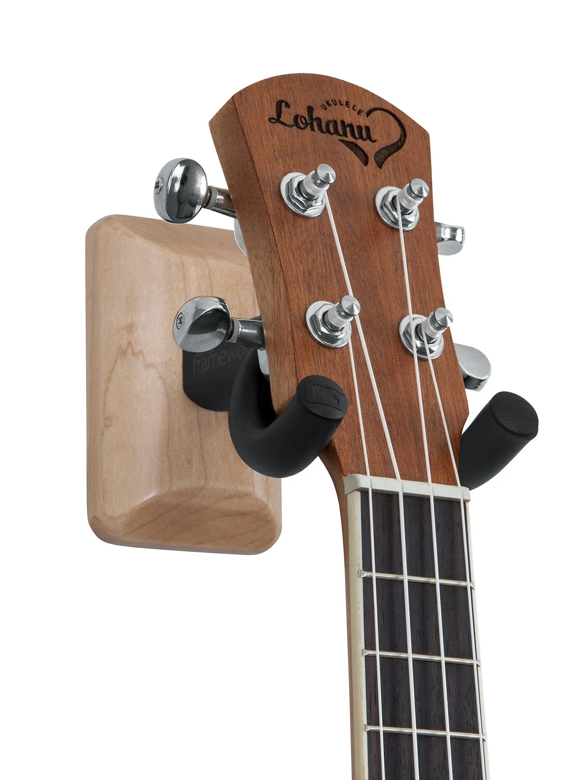 Gator Frameworks Wall Mount Ukulele/Mandolin Hanger - Maple — view 2