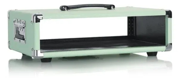 Gator Vintage Amp Vibe Rack Case - 2U Seafoam Green — view 3