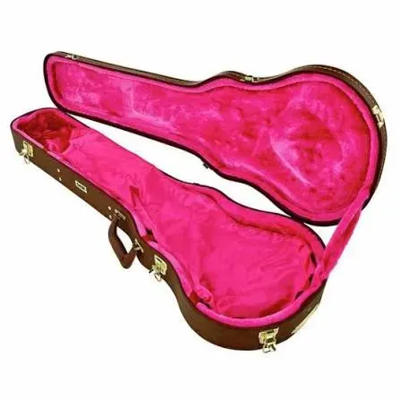 Gator Les Paul Guitar Deluxe Wood Case - Brown — view 2