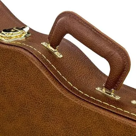 Gator Les Paul Guitar Deluxe Wood Case - Brown — view 3