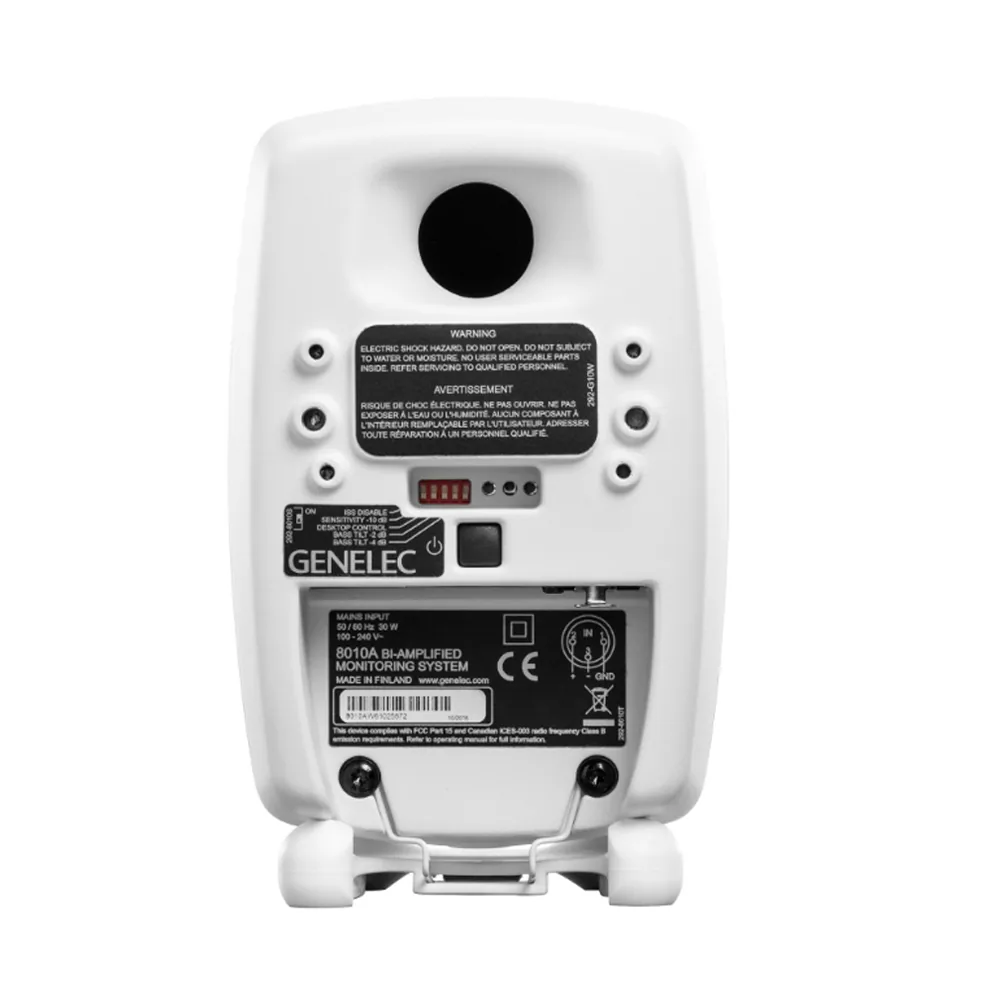 Genelec 8010A 3 inch Powered Studio Monitor White (Individual) — view 3
