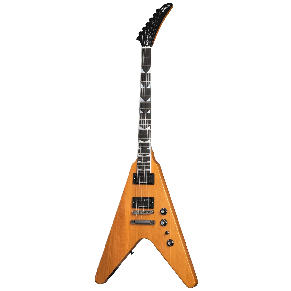 Gibson Dave Mustaine Flying V EXP Electric Guitar - Antique Natural — view 2