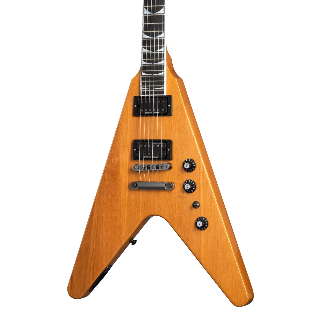 Gibson Dave Mustaine Flying V EXP Electric Guitar - Antique Natural — view 3