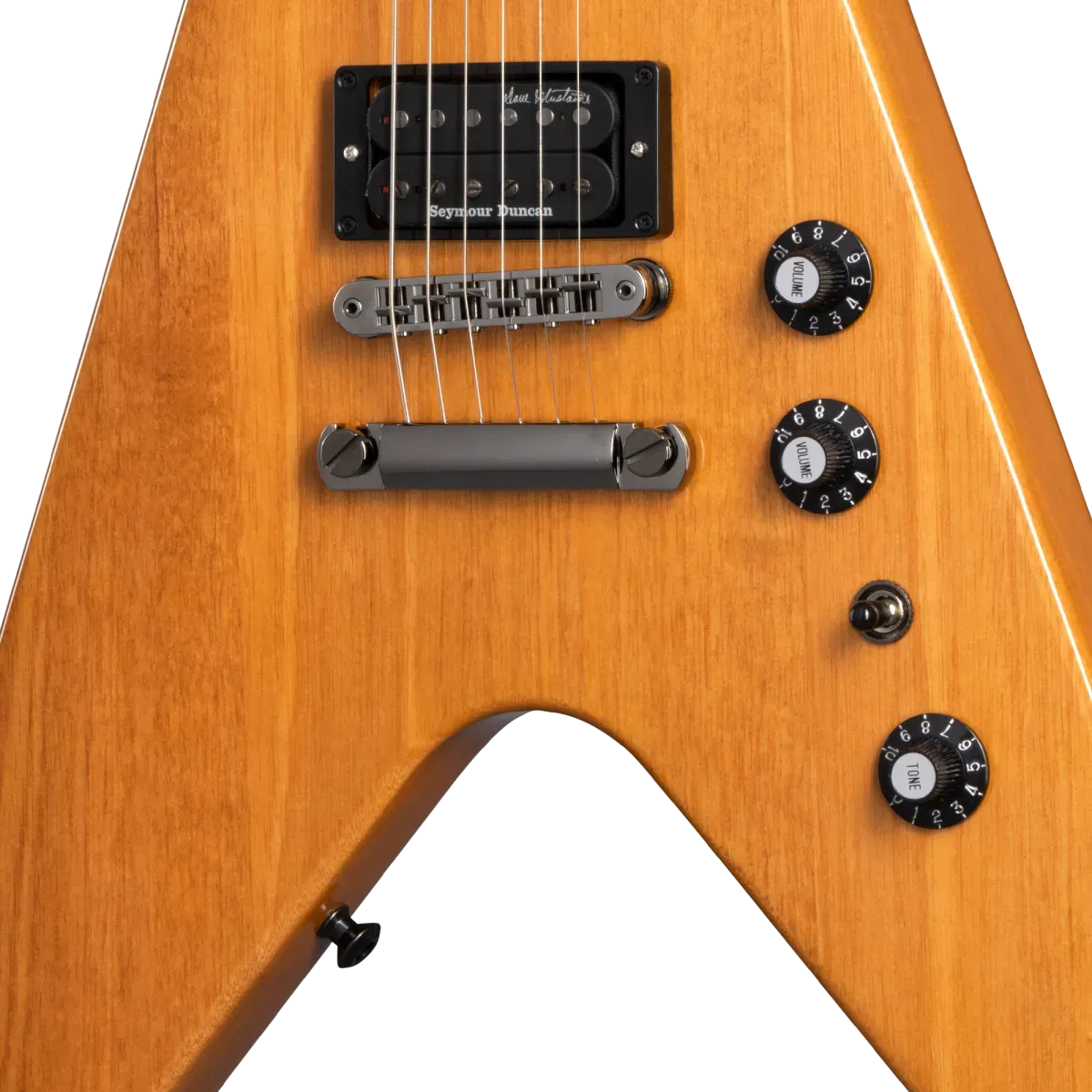 Gibson Dave Mustaine Flying V EXP Electric Guitar - Antique Natural — view 6