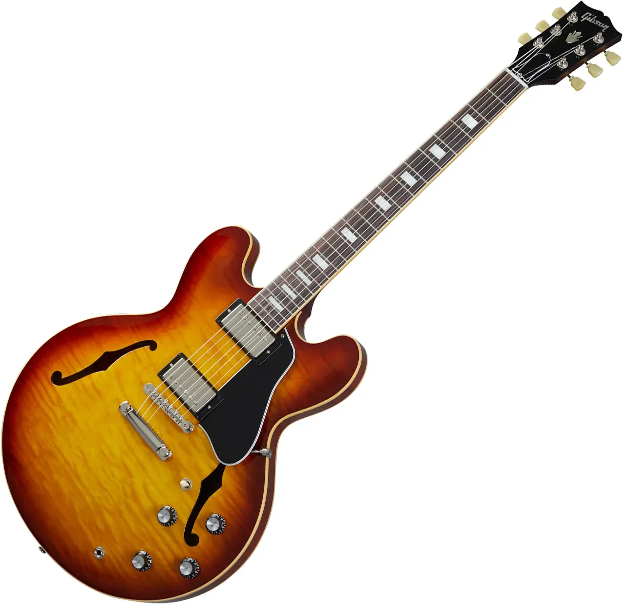Gibson ES-335 Figured Semi-hollowbody Electric Guitar - Iced Tea — view 2