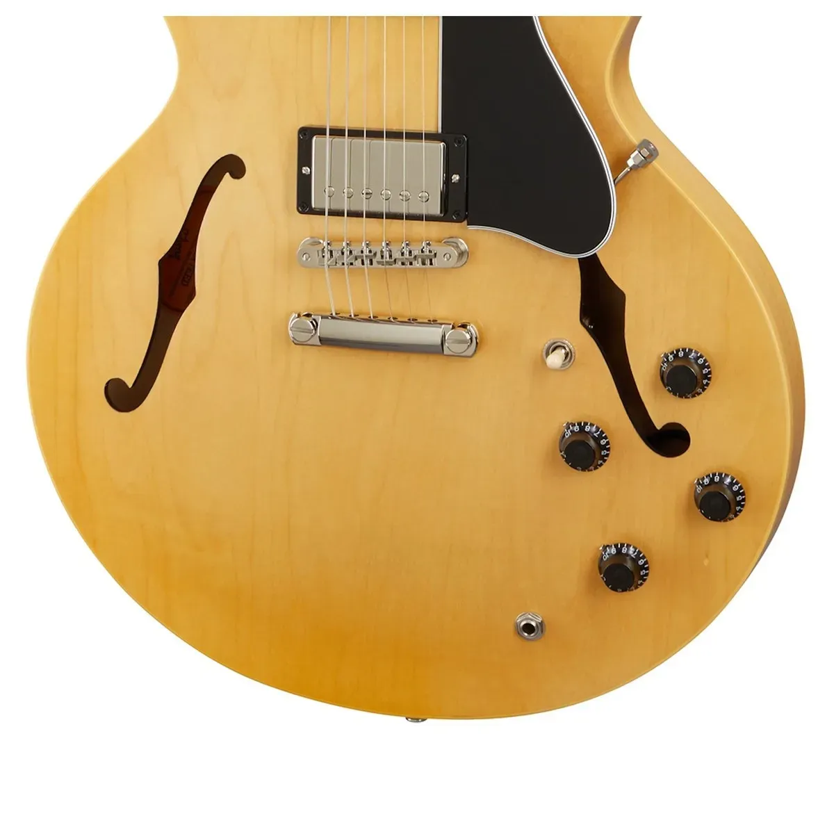 Gibson ES-335 Satin - Satin Vintage Natural Semi-hollowbody Electric Guitar — view 5