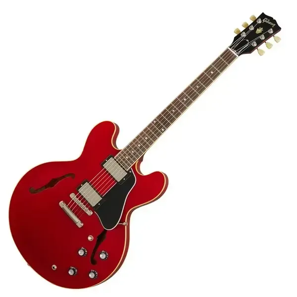 Gibson ES-335 Satin - Satin Cherry Semi-hollowbody Electric Guitar — view 2