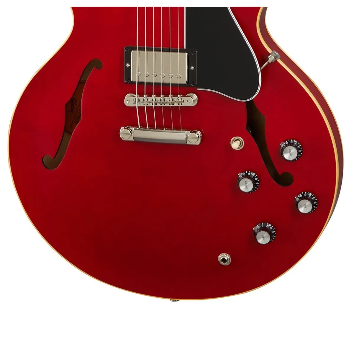 Gibson ES-335 Satin - Satin Cherry Semi-hollowbody Electric Guitar — view 5
