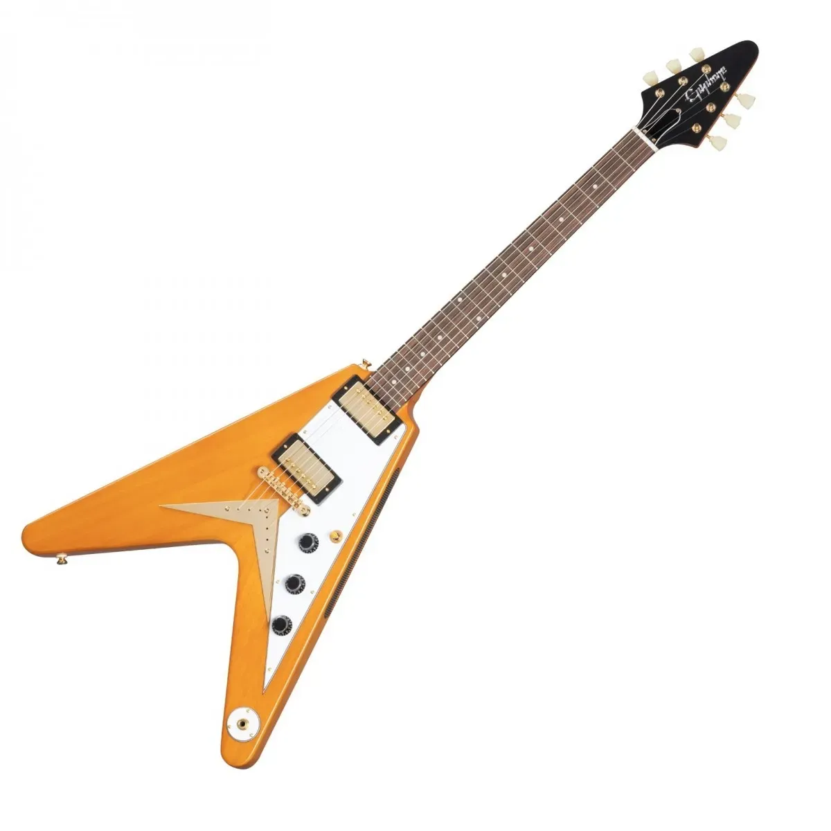 Epiphone 1958 Korina Flying V Electric Guitar - Natural — view 2
