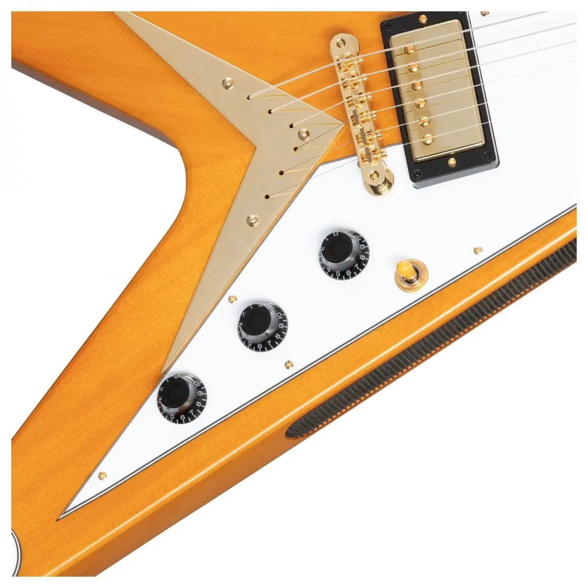 Epiphone 1958 Korina Flying V Electric Guitar - Natural — view 5