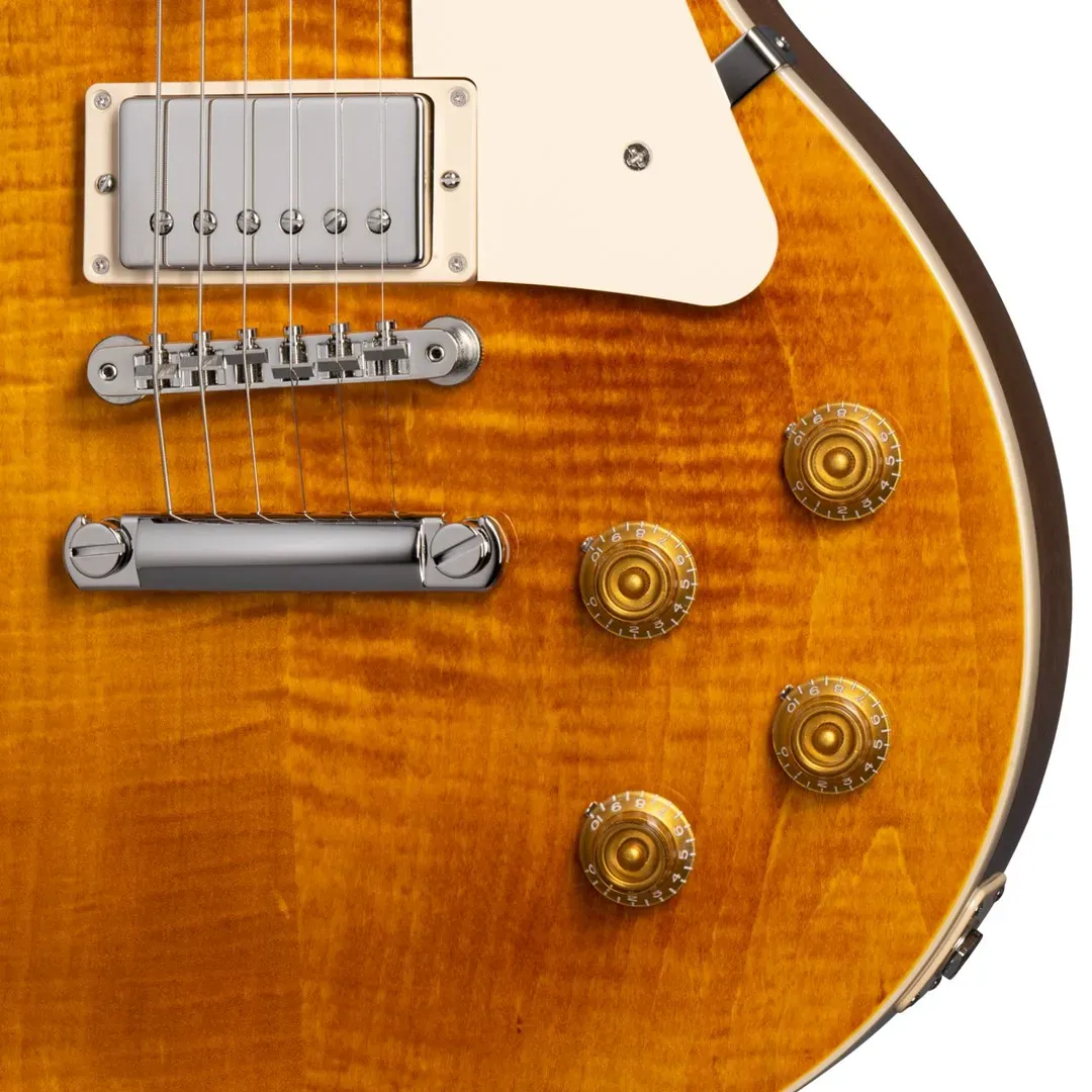 Gibson Les Paul Standard 50s Figured Top Electric Guitar - Honey Amber — view 3