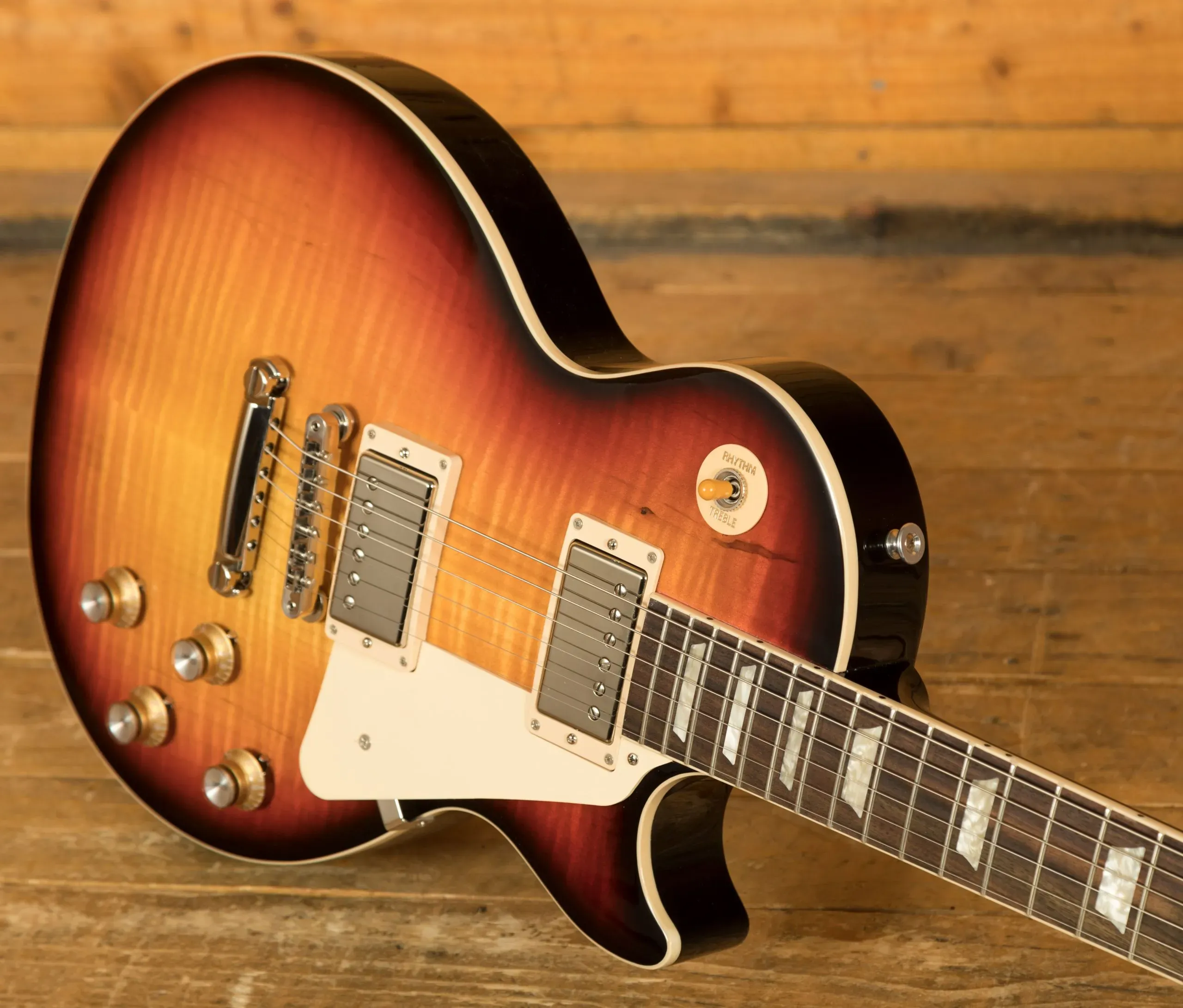 Gibson Les Paul Standard 60s AAA Top Guitar - Fireburst — view 3