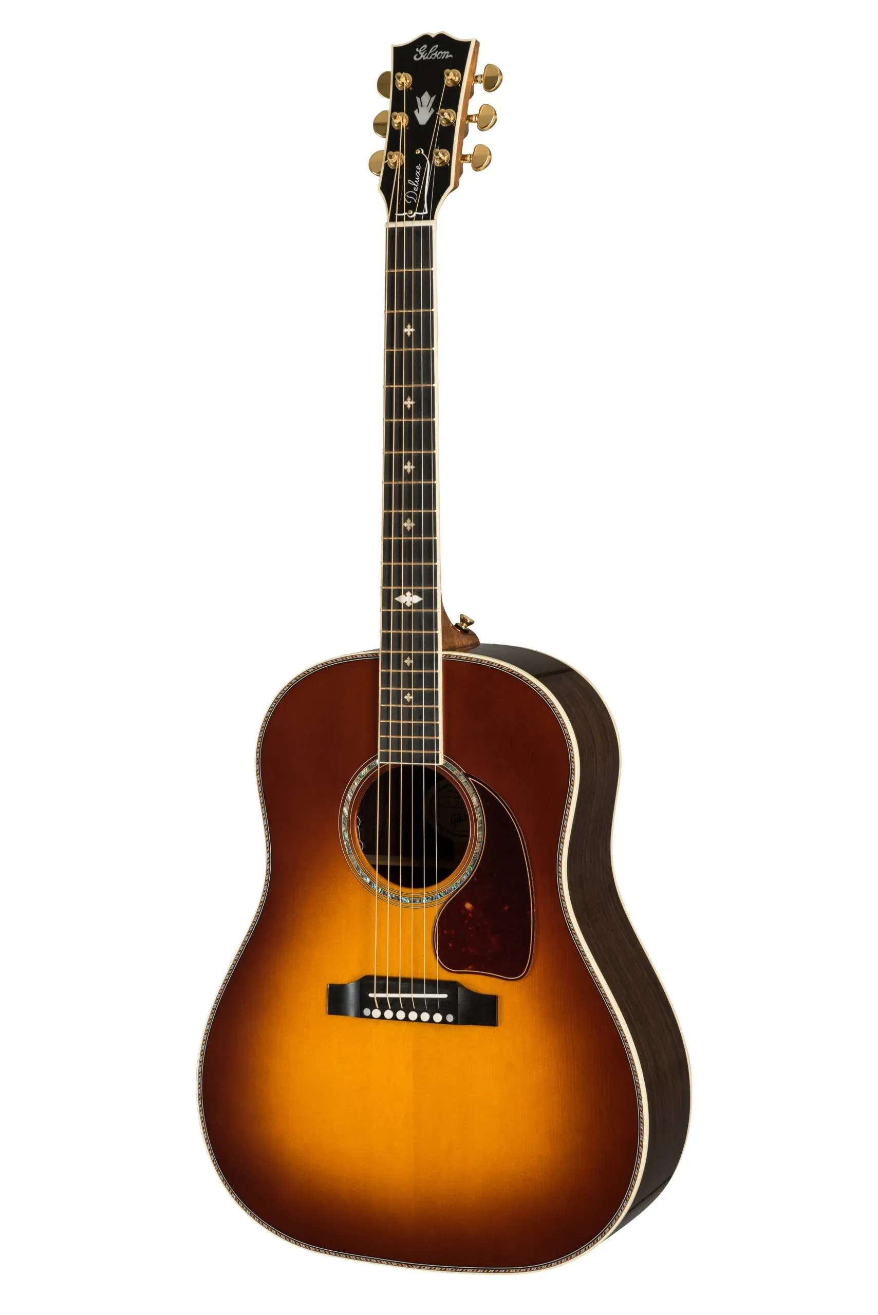 Gibson Acoustic Custom Shop J-45 Deluxe 6-string Acoustic-electric Guitar - Rosewood Burst — view 2