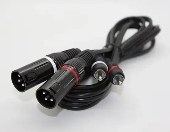 Cyberdyne XLR (Cannon) Male x 2 to 2RCA Male Cable (1.8m)